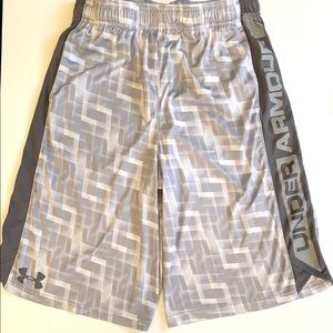 Under Armour basketball shorts.